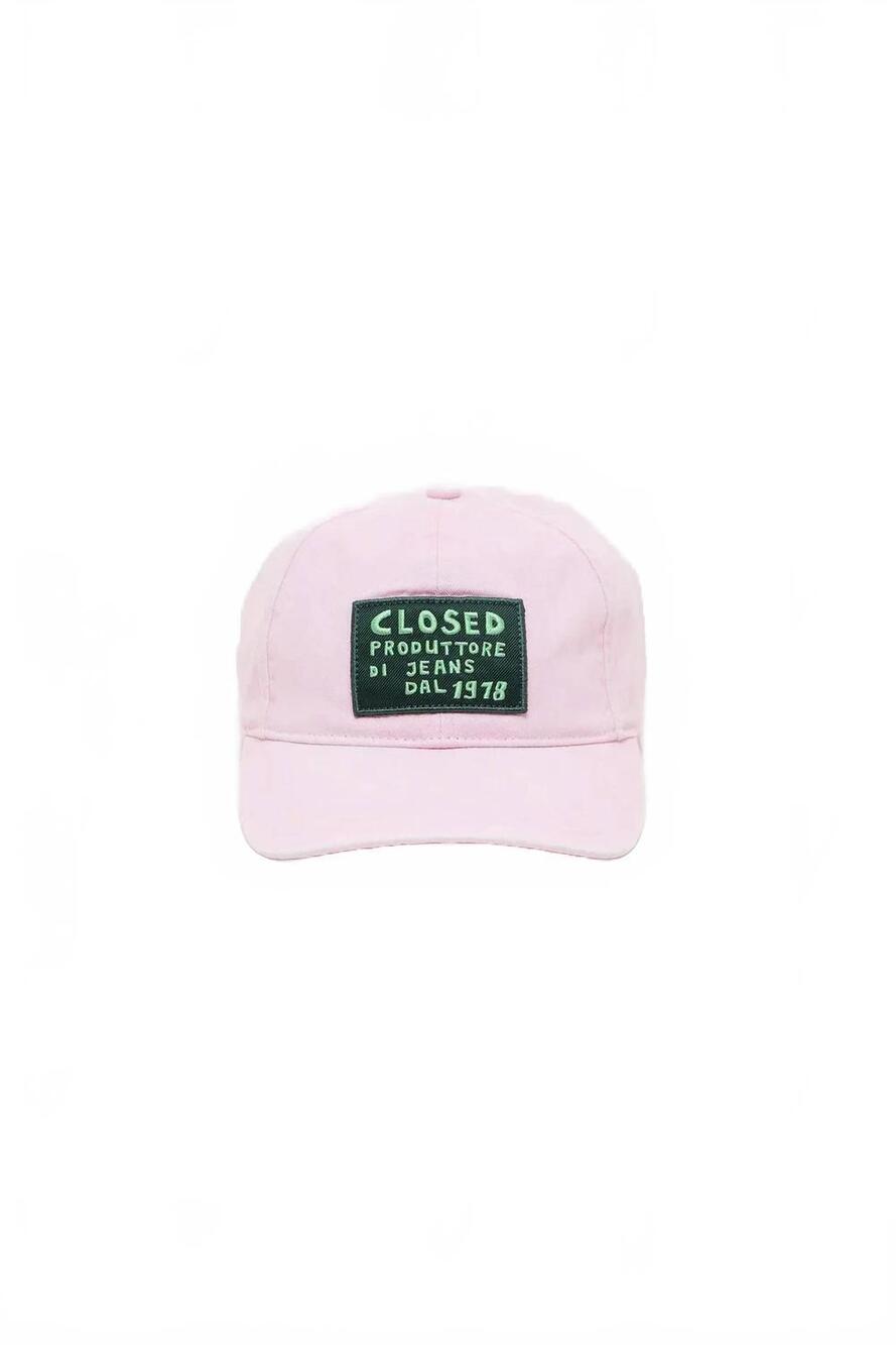 NEW CLOSED women's six-panel cotton cap in blush pink